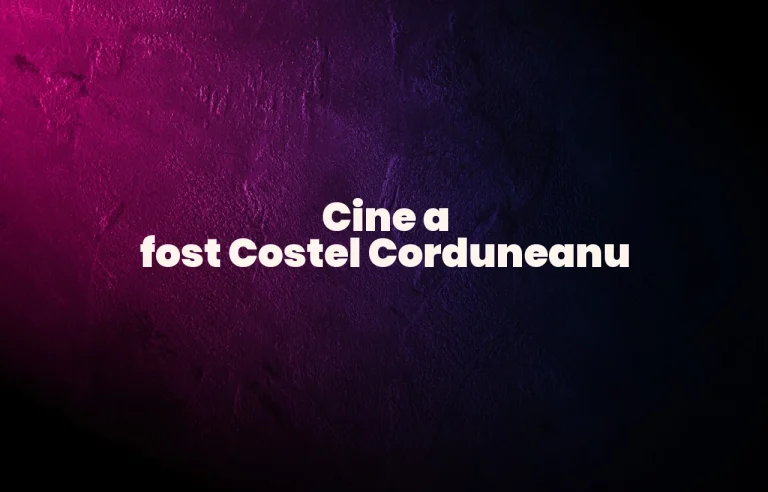cine a fost costel corduneanu