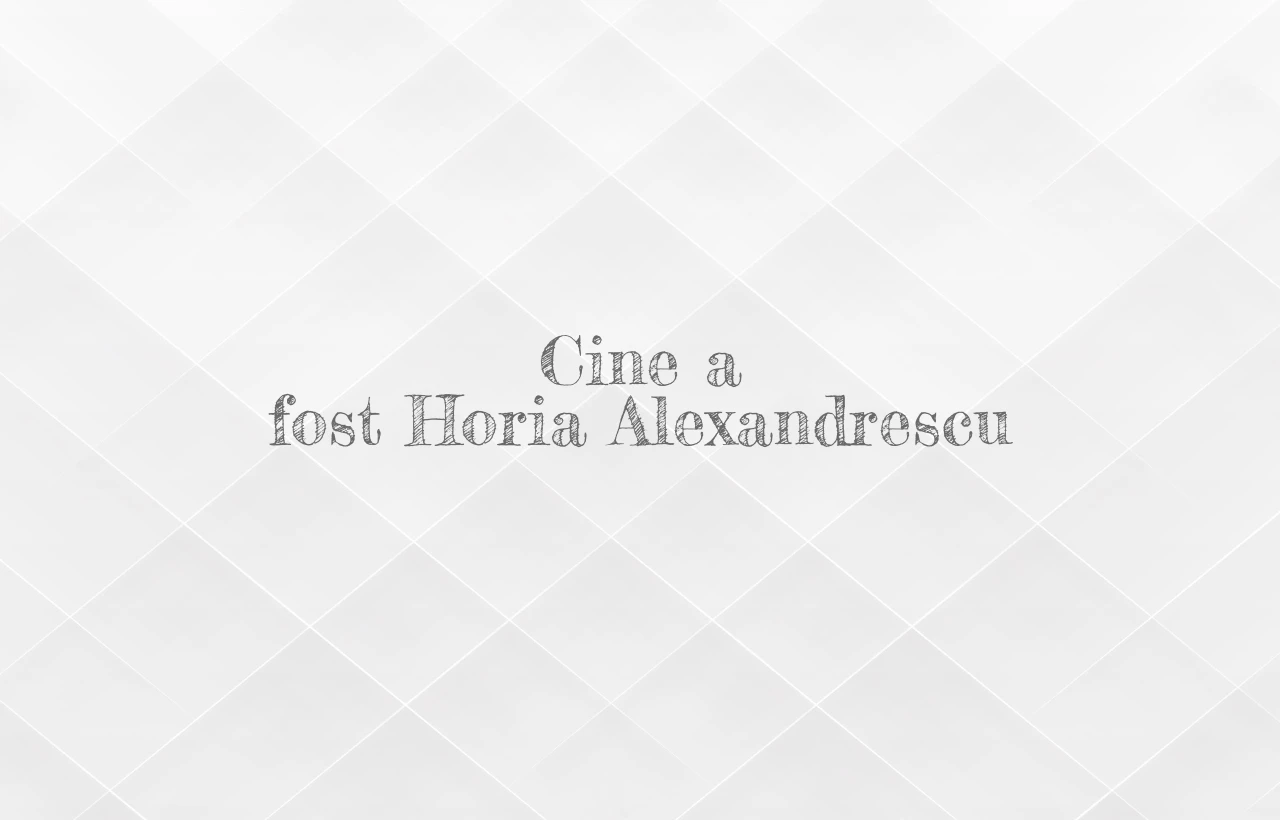 cine a fost horia alexandrescu