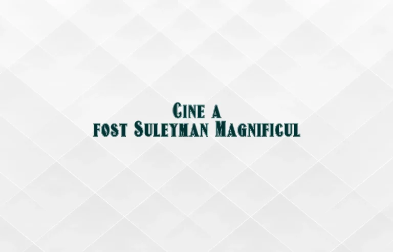cine a fost suleyman magnificul