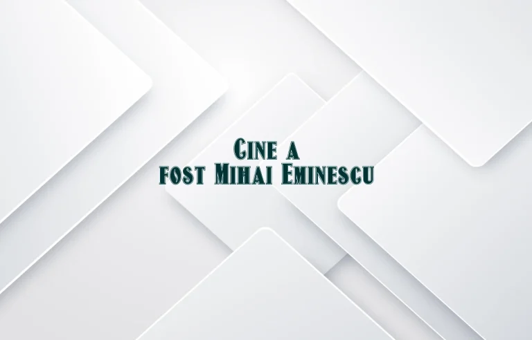 cine a fost mihai eminescu