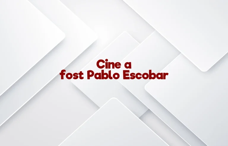cine a fost pablo escobar