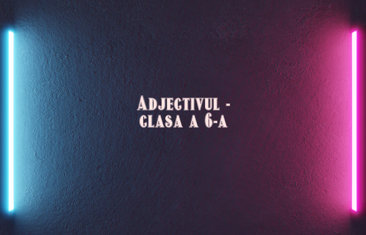 adjectivul clasa 6