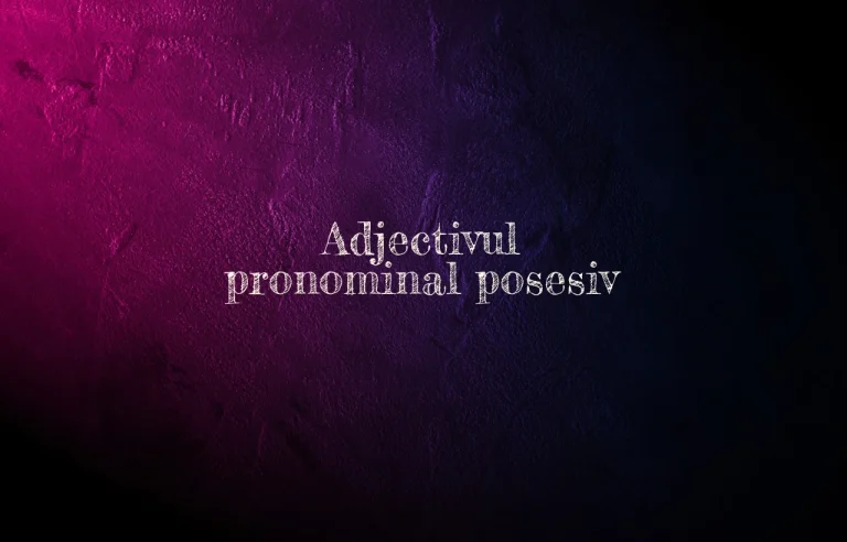 adjectiv pronominal posesiv