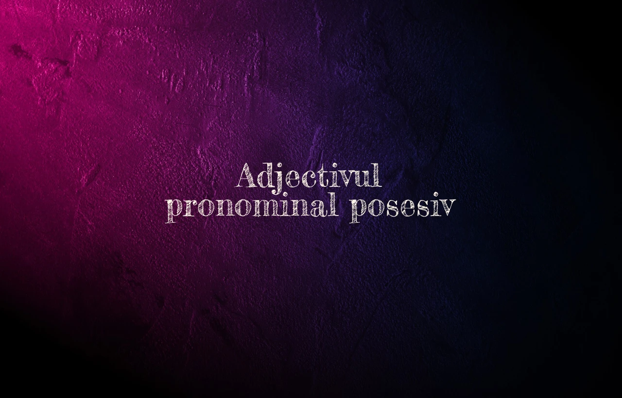 adjectiv pronominal posesiv