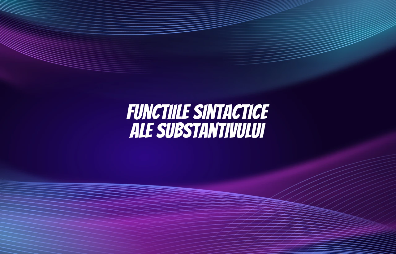 functii sintactice substantiv