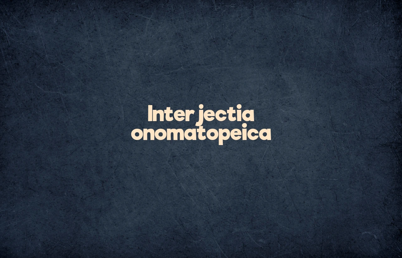 interjectie onomatopeica