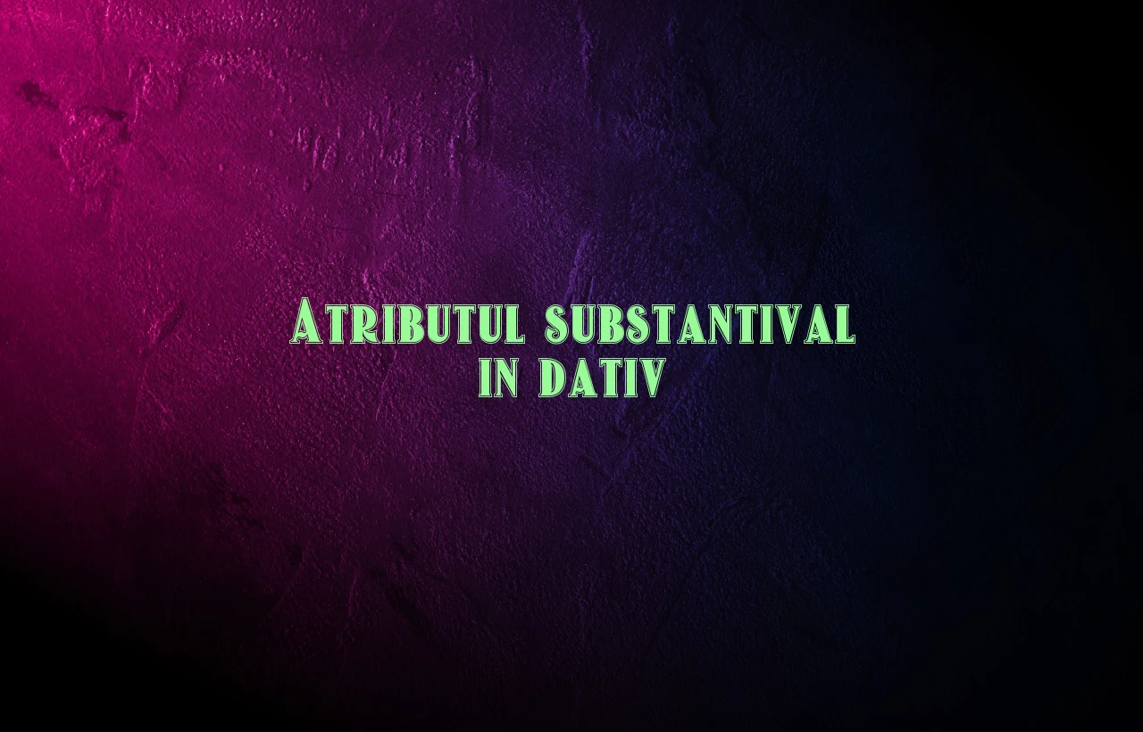 atribut substantival in dativ