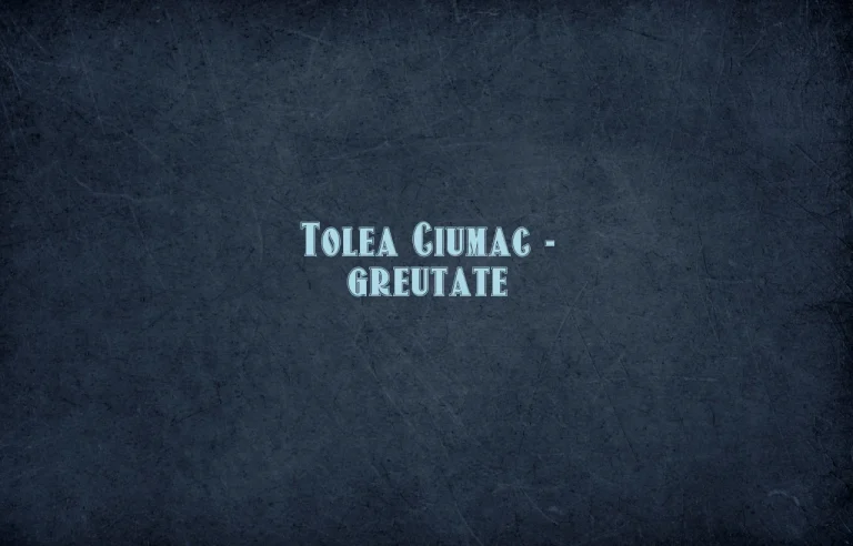 tolea ciumac greutate
